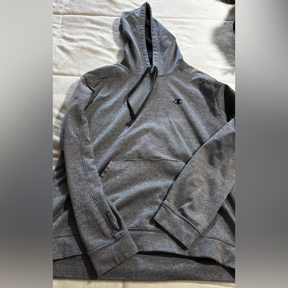 grey champion hoodie